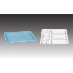 Plasdent FLAT TRAY SIZE D (A-Dec, Den-Tal-Ez) *Sized to Fit A-Dec, Den-Tal-Ez Tray Racks- Dimension: 12⅜" x 7¾" x ¾" - BLUE